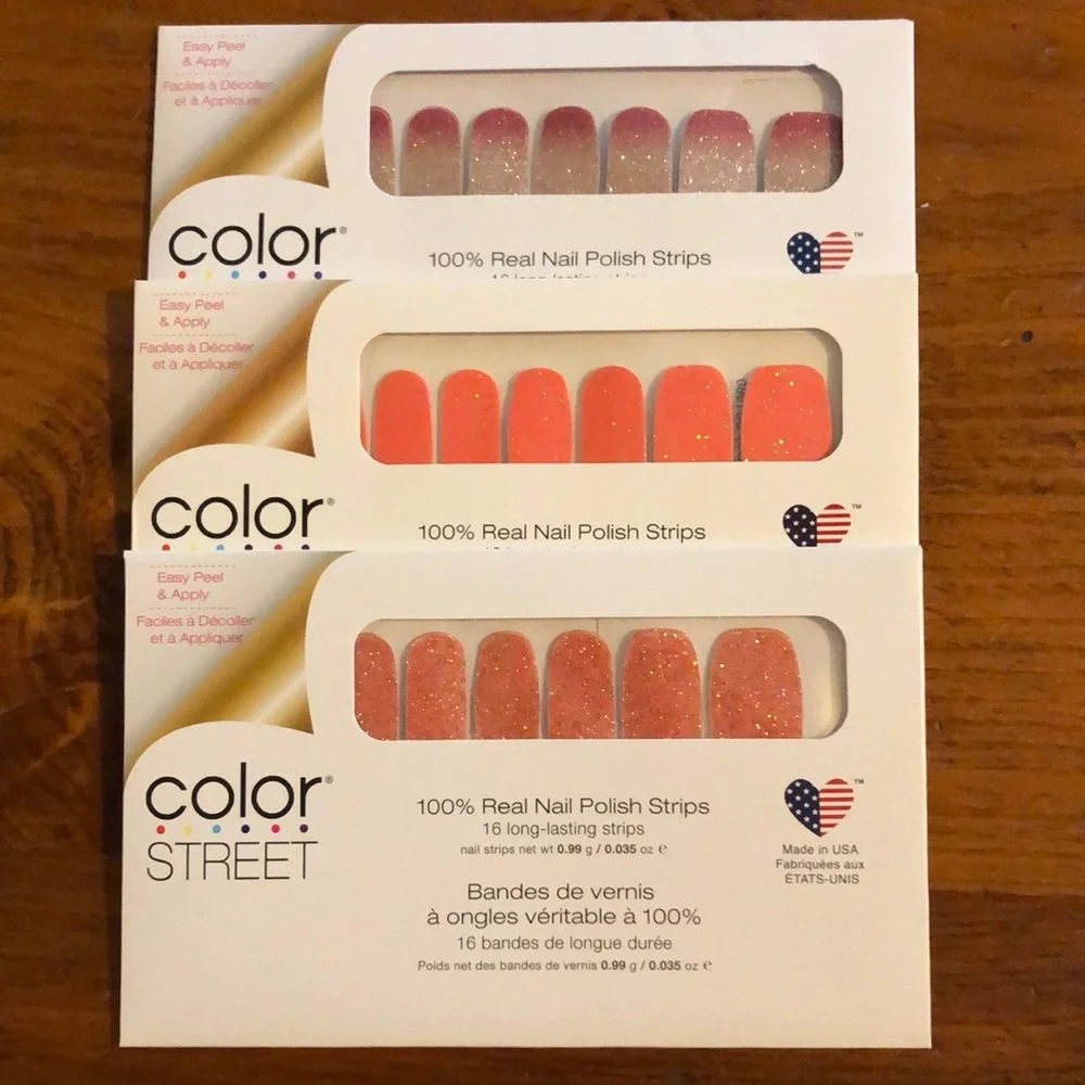 Bundle of Color Street Nail Wraps - Picture 1 of 7